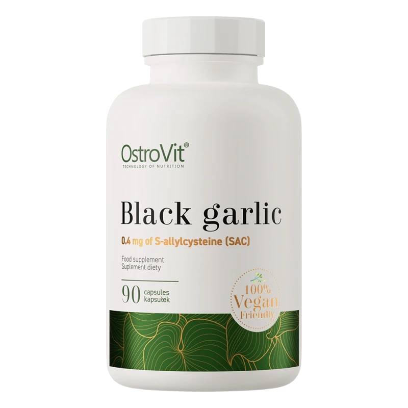 OstroVit Black Garlic VEGE | Fermented Black Garlic 400 mg 90 Capsules