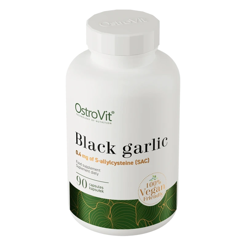 OstroVit Black Garlic VEGE | Fermented Black Garlic 400 mg 90 Capsules