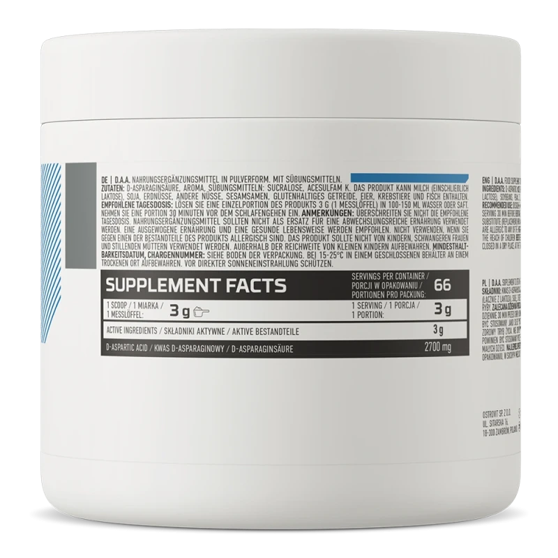 OstroVit D.A.A. | D-Aspartic Acid 200 g