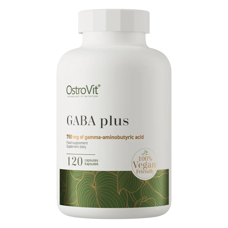 OstroVit GABA Plus VEGE | GABA 750 mg + Melatonin 120 Capsules