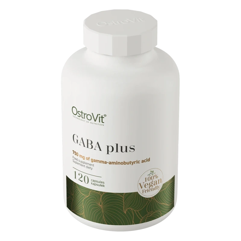 OstroVit GABA Plus VEGE | GABA 750 mg + Melatonin 120 Capsules