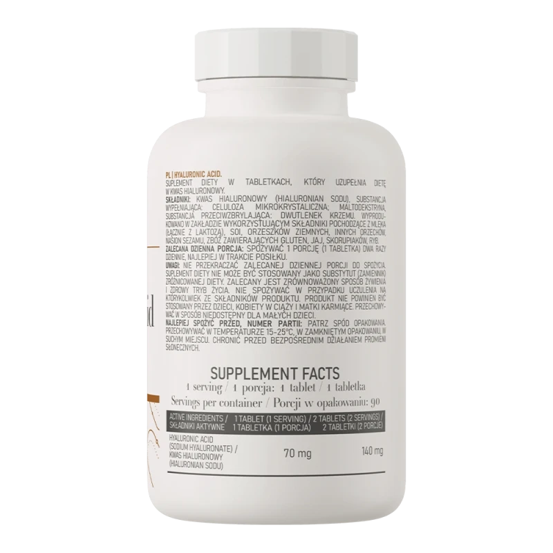 OstroVit Hyaluronic Acid | Hyaluronic Acid 70 mg 90 Tablets