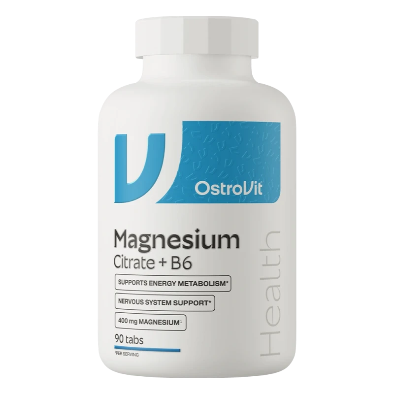 OstroVit Magnesium Citrate 400 mg + B6 | Magnesium Citrate + B6 90 Tablets