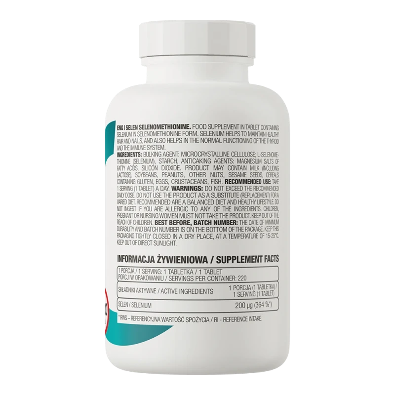 OstroVit Selenium | Selenium 200 µg 220 Tablets