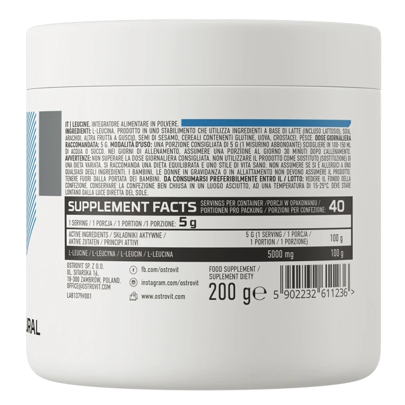 OstroVit Leucine | L-Leucine powder 200 g