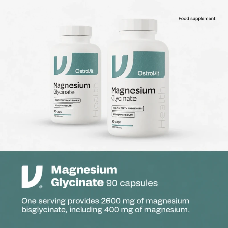 OstroVit Magnesium Glycinate | Magnesium Bisglycinate 90 Capsules