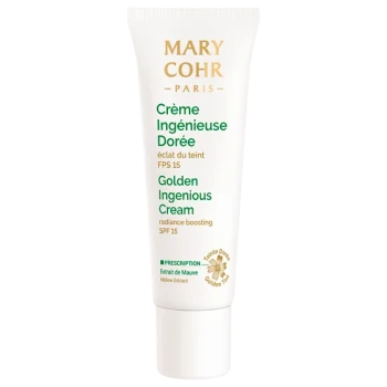 Mary Cohr Golden Ingenious Cream SPF 15 | Moisturising Tinted Face Cream with Golden Effect and Adaptive Pigments 30 ml