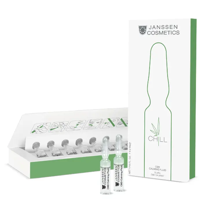 Janssen CBD Calming Fluid | Soothing Ampoules for Sensitive Skin 7 x 2 ml