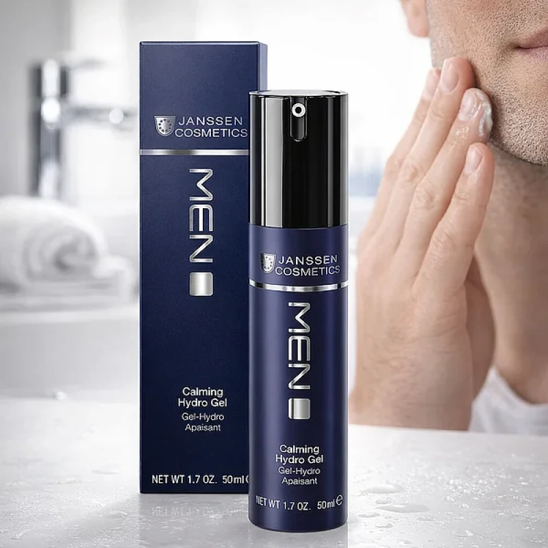 Janssen Cosmetics Calming Hydro Gel | Soothing Moisturising Gel for Men, 50 ml