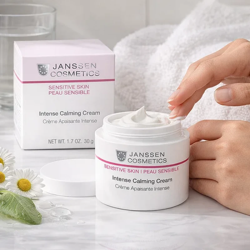 Janssen Cosmetics Intense Calming Cream | Intensely Soothing Cream for Sensitive Skin, 50 ml