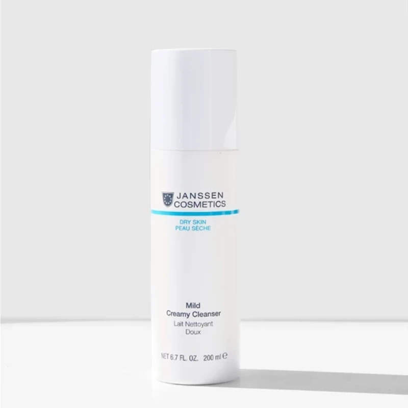 Janssen Cosmetics Mild Creamy Cleanser | Gentle Cleansing Cream for Face, 200 ml
