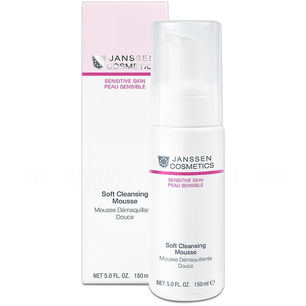 Janssen Cosmetics Soft Cleansing Mousse | Gentle Cleansing Foam for Sensitive Skin, 150 ml