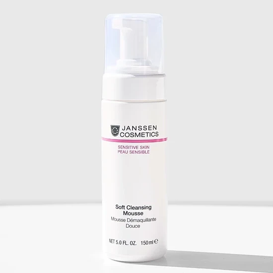 Janssen Cosmetics Soft Cleansing Mousse | Gentle Cleansing Foam for Sensitive Skin, 150 ml