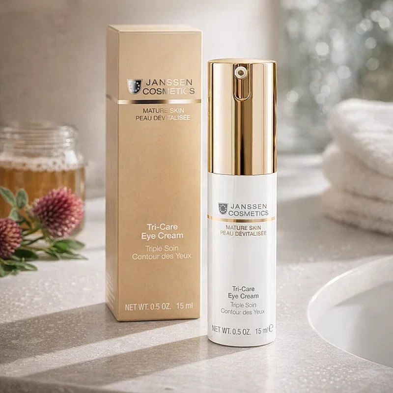 Janssen Cosmetics Tri-Care Eye Cream | Restorative Eye Cream, 15 ml