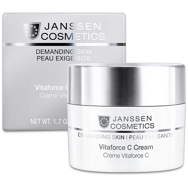 Janssen Cosmetics Vitaforce C Cream | Anti-Ageing Face Cream with Vitamin C, 50 ml