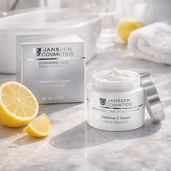 Janssen Cosmetics Vitaforce C Cream | Anti-Ageing Face Cream with Vitamin C, 50 ml