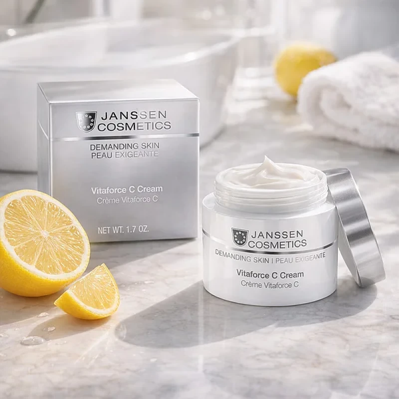 Janssen Cosmetics Vitaforce C Cream | Anti-Ageing Face Cream with Vitamin C, 50 ml