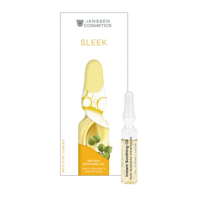 Janssen SLEEK Instant Soothing Oil | Soothing Oil Ampoules for Sensitive Skin 7 x 2 ml