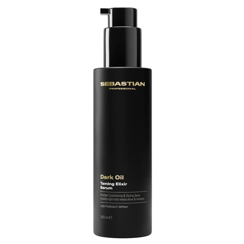 Sebastian Professional Dark Oil Taming Elixir Serum | Smoothing Serum for Frizz Control & Heat Protection 140 ml