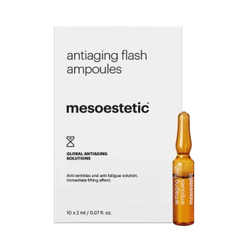 Mesoestetic Antiaging Flash Ampoules | Anti‑ageing Ampoules with Immediate Lifting Effect 10 × 2 ml