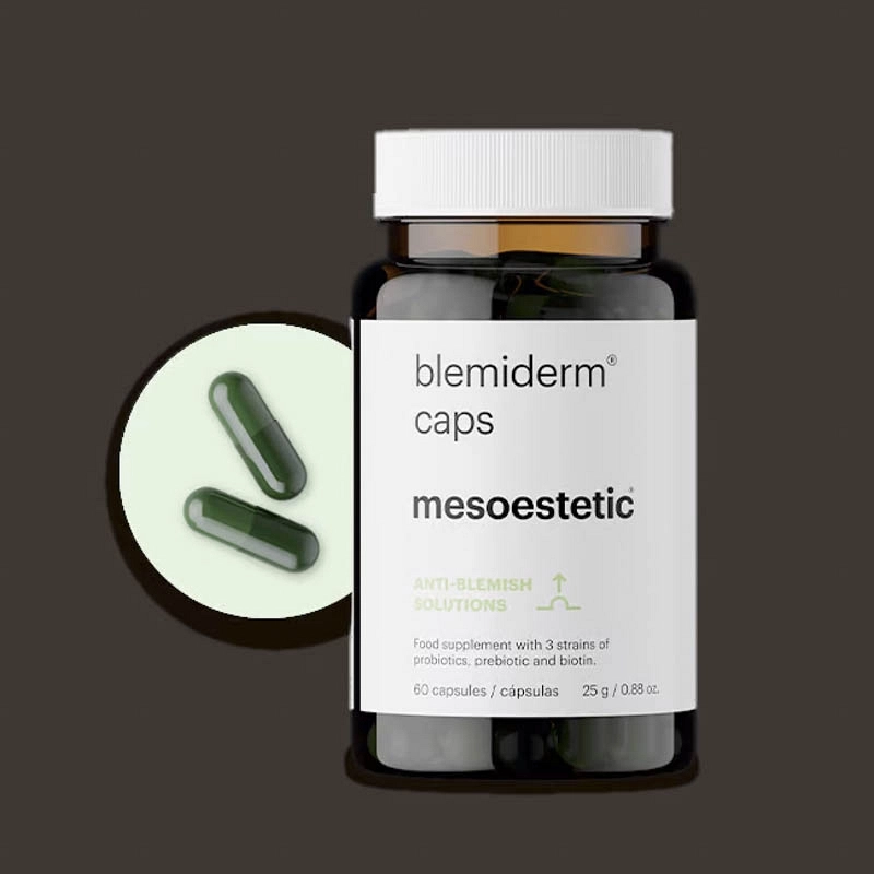 Mesoestetic blemiderm® caps | Dietary supplement for acne-prone and oily skin 60 capsules