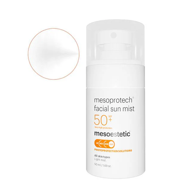 Mesoestetic mesoprotech® Facial Sun Mist SPF 50+ | Anti-wrinkle Facial Sunscreen Spray 50 ml
