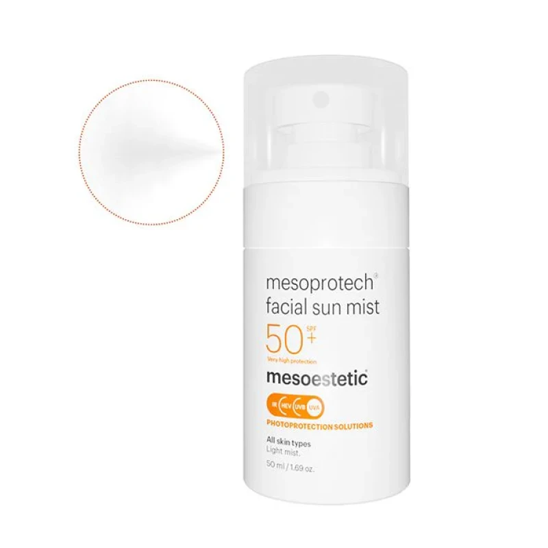 Mesoestetic mesoprotech® Facial Sun Mist SPF 50+ | Anti-wrinkle Facial Sunscreen Spray 50 ml