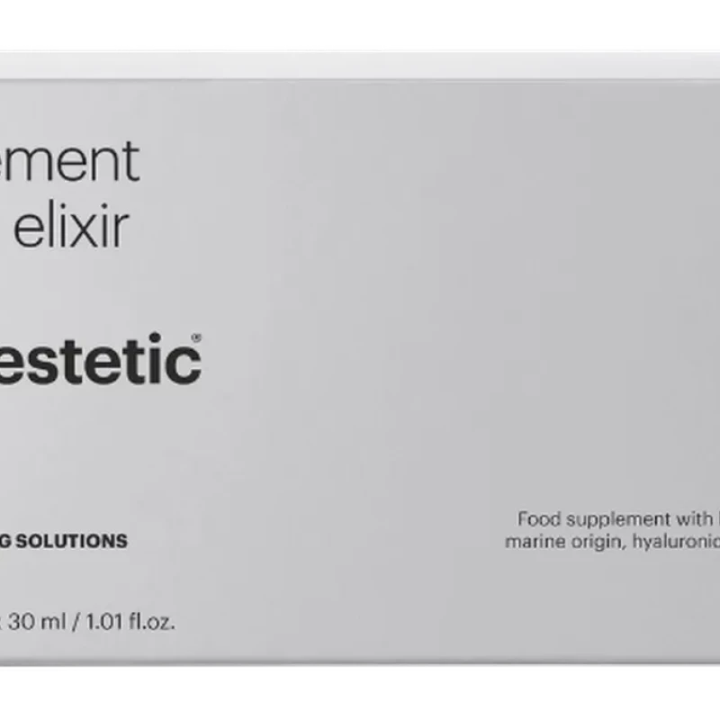 Mesoestetic age element® firming elixir | Food supplement with hydrolysed marine collagen and hyaluronic acid 6 × 30 ml