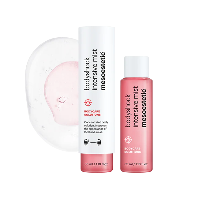 Mesoestetic bodyshock® intensive mist | Intensive two‑phase body concentrate for reducing localized fat deposits and signs of cellulite 2 × 35 ml