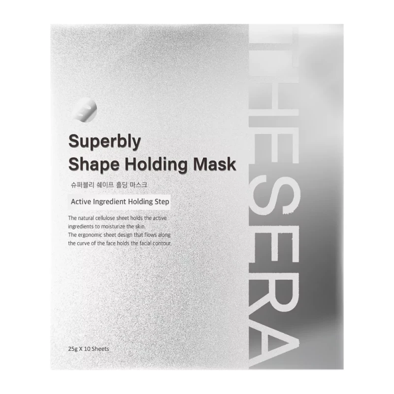 THESERA Superbly Shape Holding Mask | Biocellulose Face Mask with Lifting Effect 10 pcs.