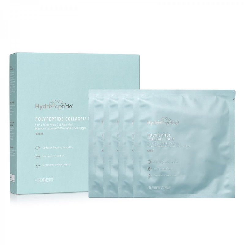 HydroPeptide PolyPeptide Collagel+ Face Mask | Line-Smoothing Hydrogel Face Mask (4 Treatments)