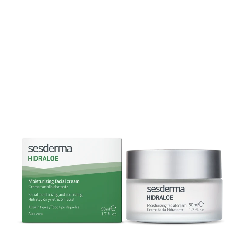 Sesderma Hidraloe Moisturizing Facial Cream | Moisturising Aloe Vera Face Cream 50 ml