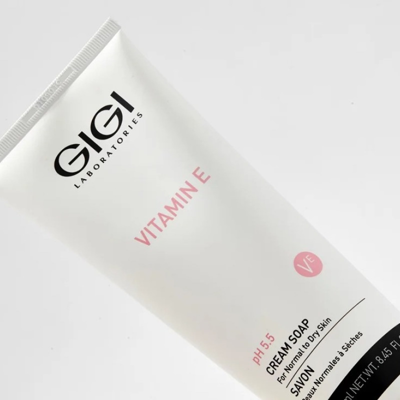 GIGI Vitamin E Cream Soap pH 5.5 | Gentle Cleansing Cream Soap 250 ml