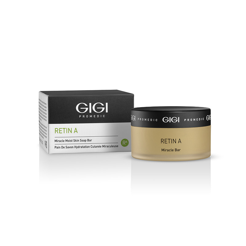 GIGI Retin A Miracle Moist Skin Soap Bar | Moisturising Facial Soap 100 g