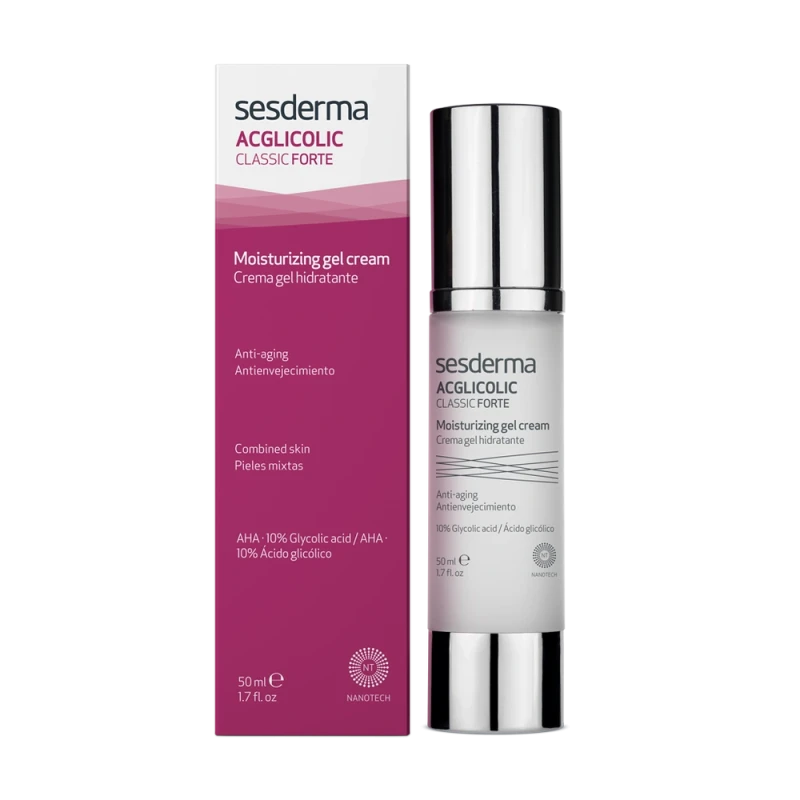 Sesderma Acglicolic Classic Forte Moisturizing Gel Cream | Moisturising Gel Cream 50 ml