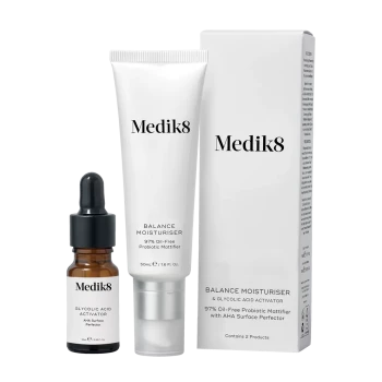 Medik8 Balance Moisturiser & Glycolic Acid Activator | Cream + Activator 50 ml