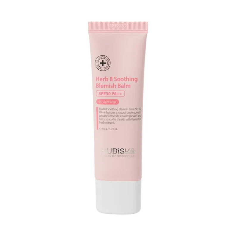 HubisLab Herb 8 Soothing Blemish Balm SPF30+ | Soothing BB Cream Light Beige 50 ml