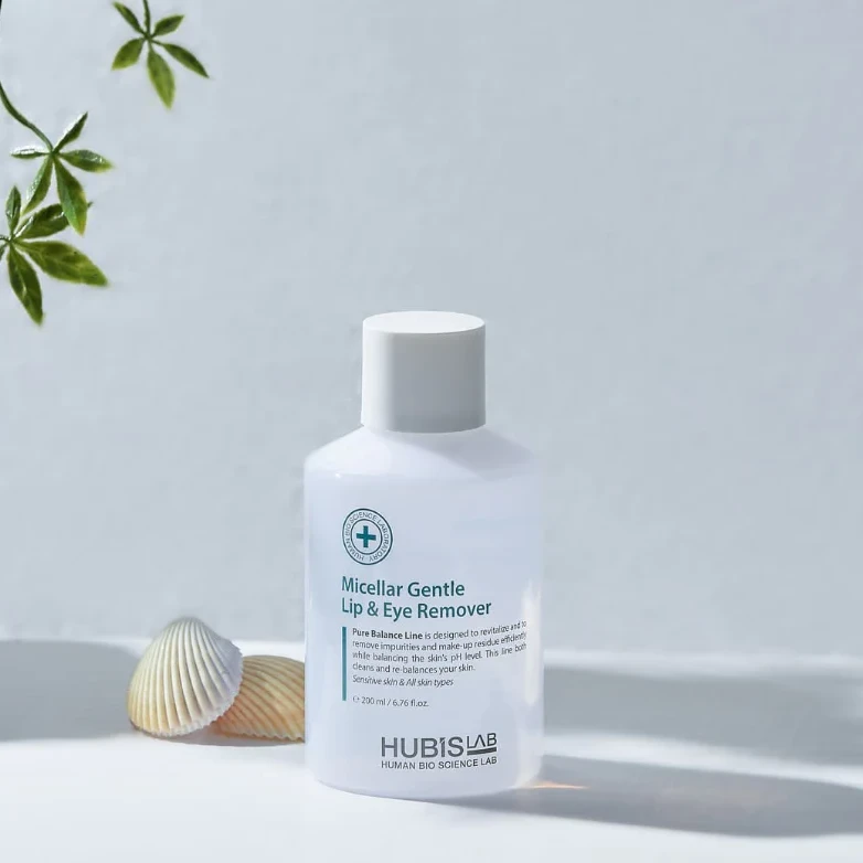 HUBISLAB Micellar Gentle Lip & Eye Remover | Gentle Micellar Cleanser 200 ml