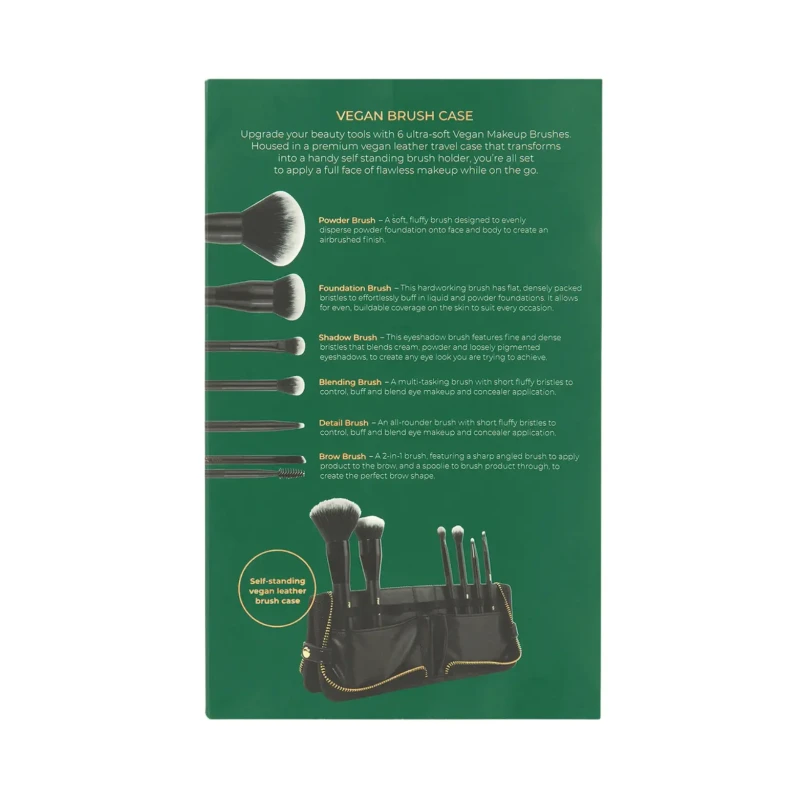 INIKA Natural Vegan Brush Case | Gift Set