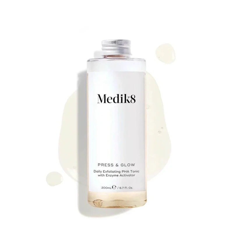 Medik8 Press & Glow Refill | Refillable PHA Brightening Toner 200 ml