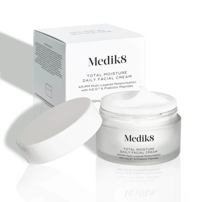 Medik8 Total Moisture Daily Facial Cream | Moisturising Daily Face Cream with Prebiotic Peptides 50 ml