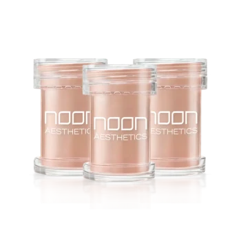 NOON Brush & Go Refill Pack SPF50 | Mineral SPF Powder Refill for All Skin Types, Medium Shade 02, 3 × 5 ml
