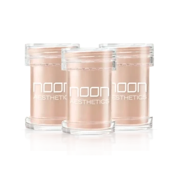 NOON Brush & Go Refill Pack SPF50 | Mineral SPF powder refill for oily and problematic skin, shade 01 Light, 3 × 5 ml