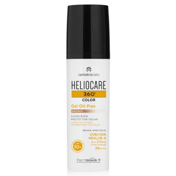 HELIOCARE 360° Gel Oil-Free SPF50+ | Tinted sun protection gel for oily skin (Bronze), 50 ml