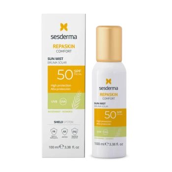 Sesderma Repaskin Comfort Sun Mist Rosemary SPF50 | Protective Sun Aerosol with Rosemary Scent and SPF50 100 ml