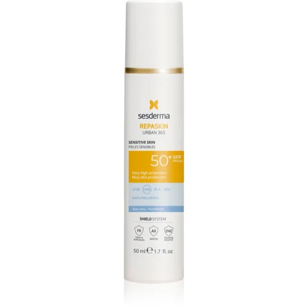 Sesderma Repaskin Urban 365 Sensitive SPF50 | Face Sunscreen for Sensitive Skin SPF50 50 ml