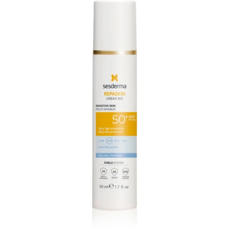 Sesderma Repaskin Urban 365 Sensitive SPF50 | Face Sunscreen for Sensitive Skin SPF50 50 ml