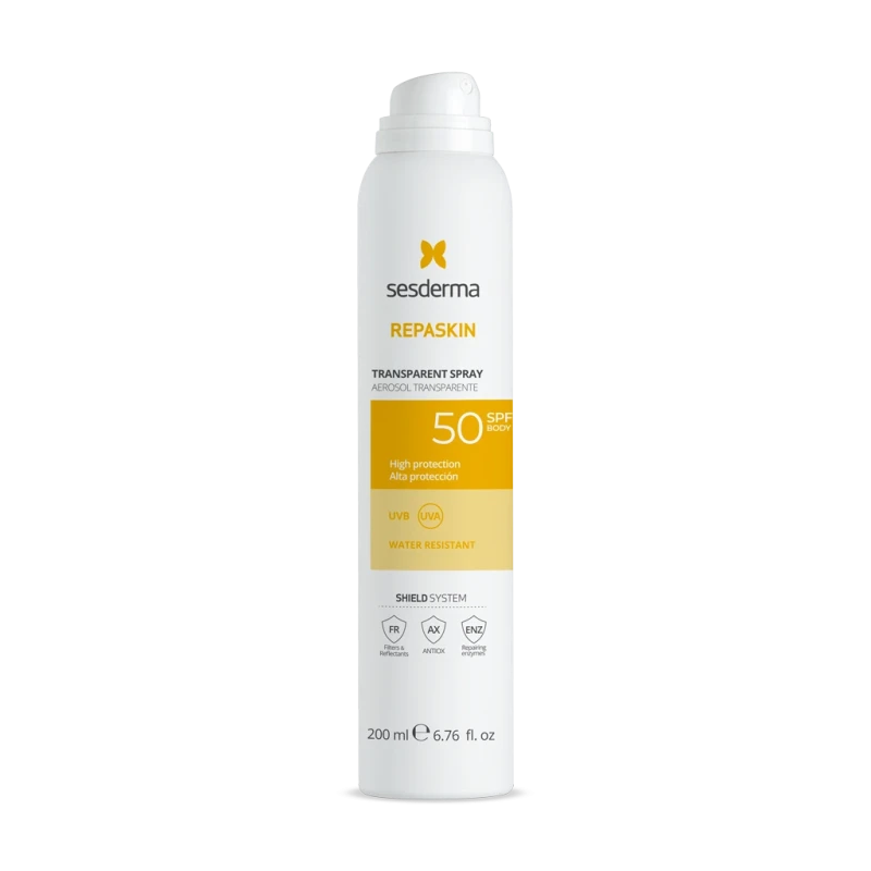 Sesderma Repaskin Transparent Spray SPF50 | Spray Sunscreen for Body SPF50 200 ml