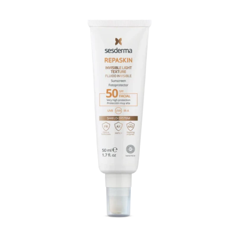 Sesderma Repaskin Invisible Light Texture SPF50 | Sun Protection Fluid SPF50 50 ml