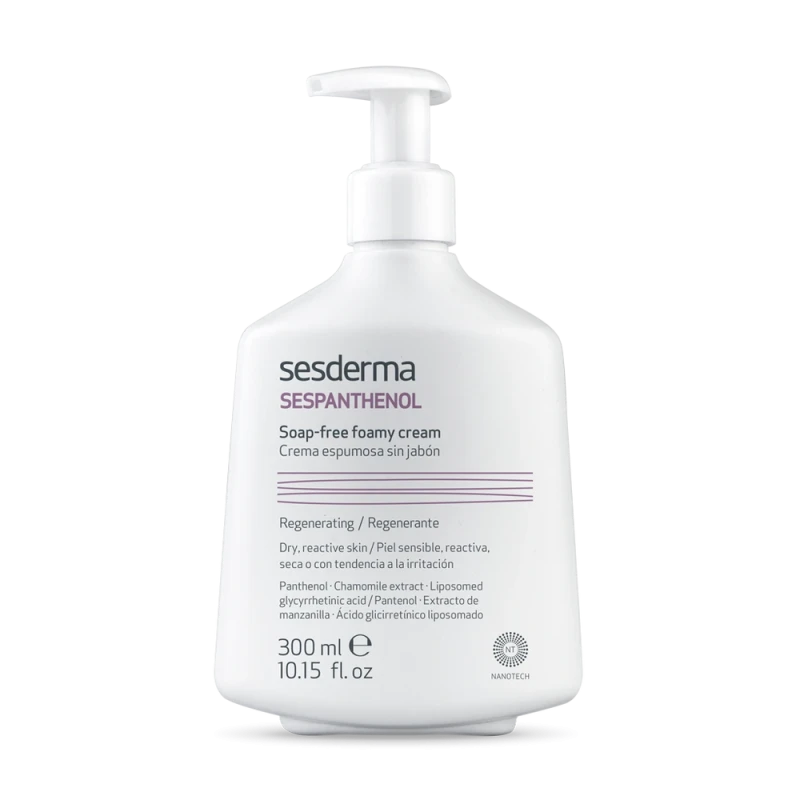 Sesderma Sespanthenol Soap-Free Foamy Cleanser | Foaming Soap-Free Cleansing Foam 300 ml